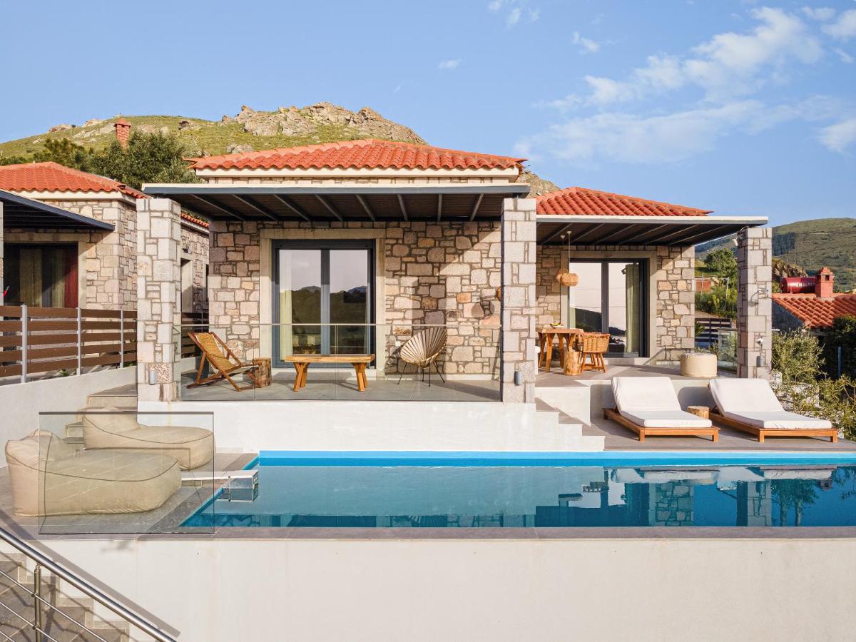 Lemnosthea Luxury Villas Agios Ioannis Kaspaka Extérieur photo